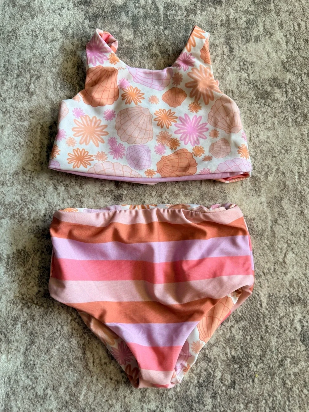 Half Moon Apparel girl’s Reversible Swimsuit